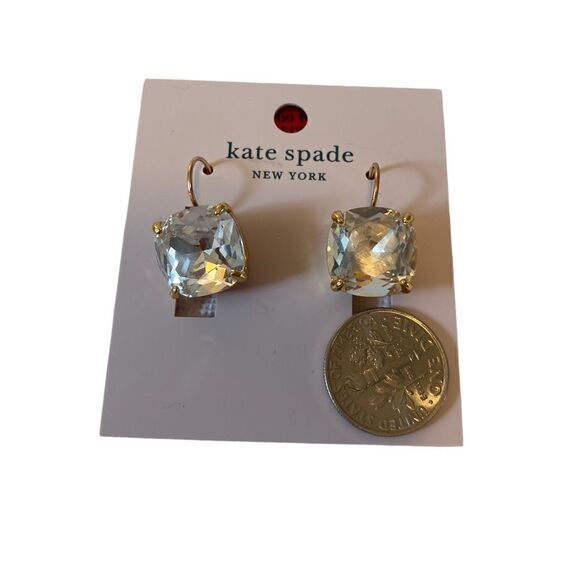 Kate Spade Square Crystal Posts. Very Pretty! - Picture 6 of 6